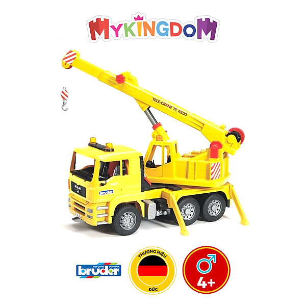 Đồ Chơi BRUDER Dạng Mô Hình Theo Tỷ Lệ Thu Nhỏ 1:16 Xe Cần Cẩu Man BRU02754