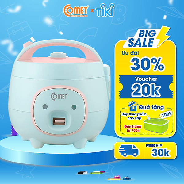Nồi Cơm Điện Comet CM8006 - 0.8L - Hàng Chính Hãng