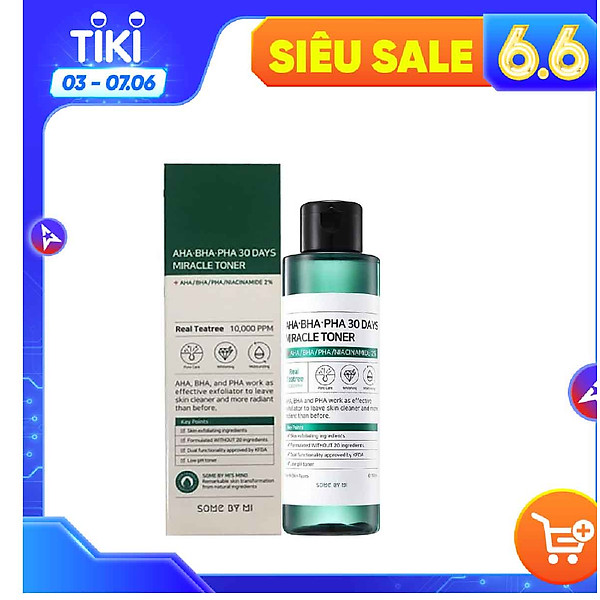 Bộ 3 sản phẩm ngăn ngừa và thâm Some By Mi AHA-BHA-PHA 30 Days Miracle (Toner, Serum, Cream)