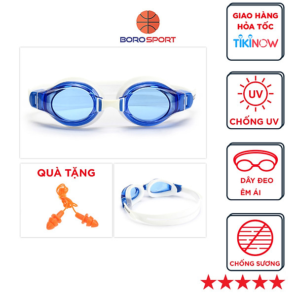 Kính Bơi Chống Tia UV , Chống Sương Mù , Bảo Vệ Mắt Cleacco, Dành Cho Vận Động Viên Chuyên Nghiệp, Màu Sắc Đa Dạng Tặng Kèm Bịt Tai Silicone - Hàng Chính Hãng BORO SPORT