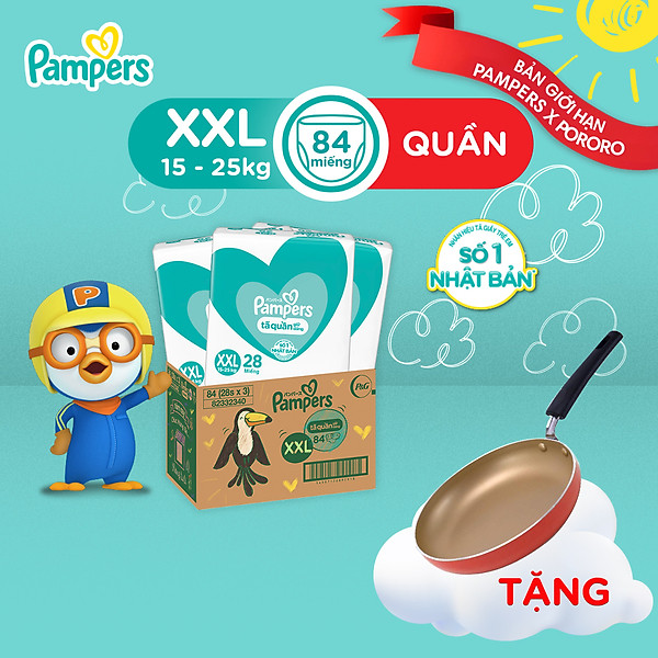 Thùng 3 Gói Tã Quần Pampers Giữ Dáng