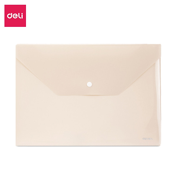 Túi file đựng tài liệu A4 Deli nhiều màu, clear bag bìa đựng tài liệu lưu trữ hồ sơ giấy tờ