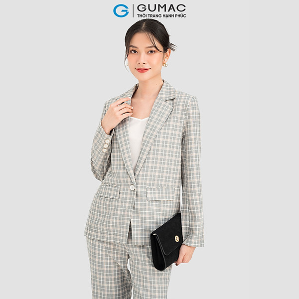 Quần tây nữ Gumac QC08063 caro ống đứng