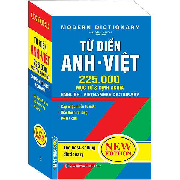 Từ điển Anh Việt 225000 mục từ & định nghĩa (bìa mềm) – tái bản