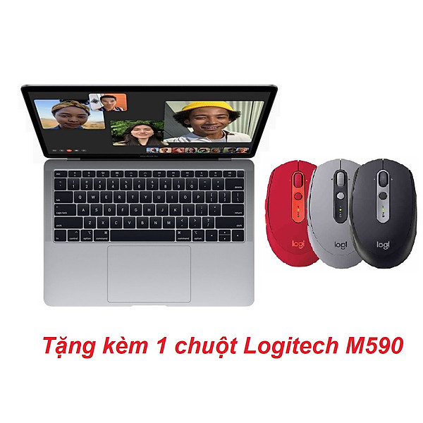 Apple Macbook Air 2020 M1 – 13 Inchs (Apple M1/ 16GB/ 256GB) Màu Xám Tặng kèm 1 chuột Logitech M590 – Hàng Chính Hãng