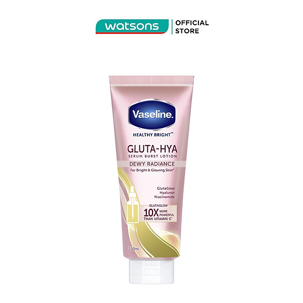Serum Dưỡng Thể Vaseline Healthy Bright Gluta Hya Burst Lotion Dewy Radiance 330ml