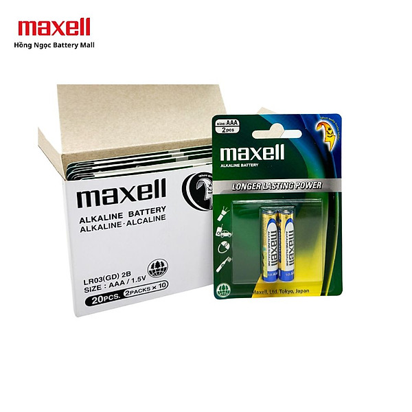 Hộp 20 Viên Pin AA / AAA Maxell Alkaline 1,5V - Hàng chính hãng