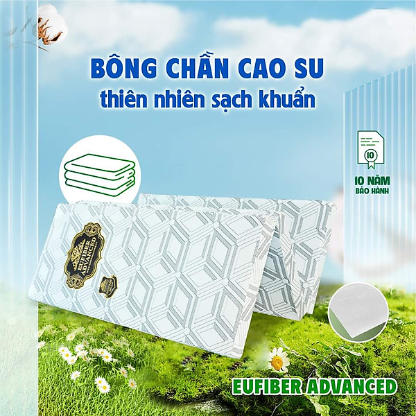 Nệm Cao Su Bông Kim Cương Eufiber Advanced