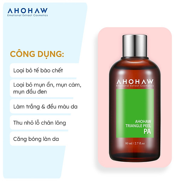 Peel Da Khô, Lão Hóa Ahohaw Triangle Peel Pa 80Ml