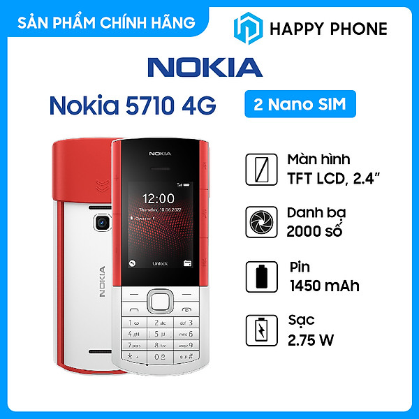 Điện Thoại Nokia 5710 XpressAudio 4G - Hàng Chính Hãng