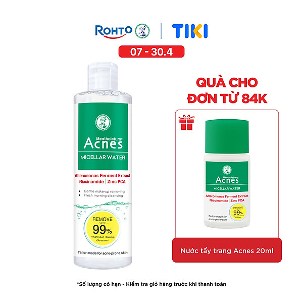 Nước tẩy trang cho da mụn Acnes Micellar Water 200ml