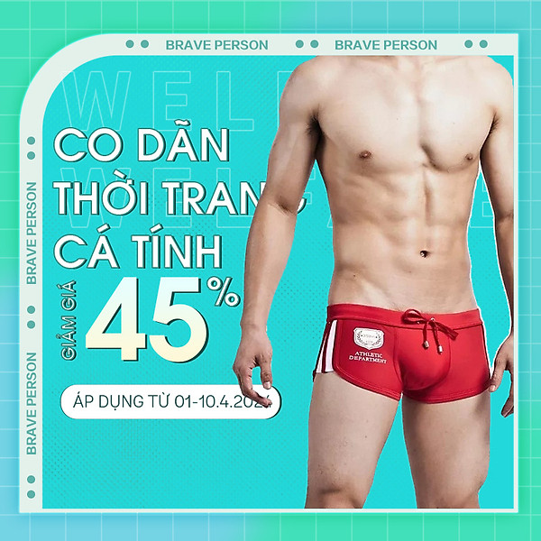 Quần Bơi Nam Phong Cách Seobean S0806 - Quần Bơi Boxer Thời Trang Sexy - Thiết Kế Dây Rút Thể Thao Cá Tính