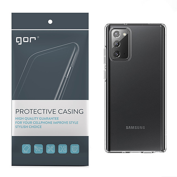 Ốp Lưng Silicon TPU trong suốt GOR cho Samsung Galaxy Note 20 / Note 20 Ultra – Hàng Nhập Khẩu