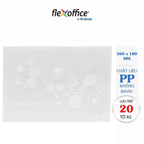 Combo 12 Bìa nút A5 Thiên Long Flexoffice FO-CBF06 trong suốt