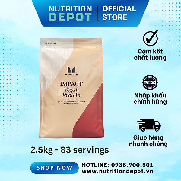 Sữa bổ sung đạm dành cho người ăn chay Vegan Blend Protein 2.5kg - Nutrition Depot