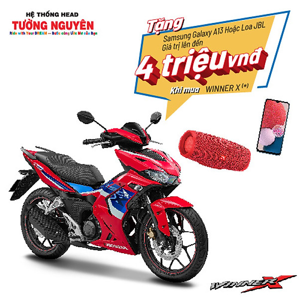 Xe Máy Winner X 2022 – Phiên Bản Thể Thao – Đỏ Đen