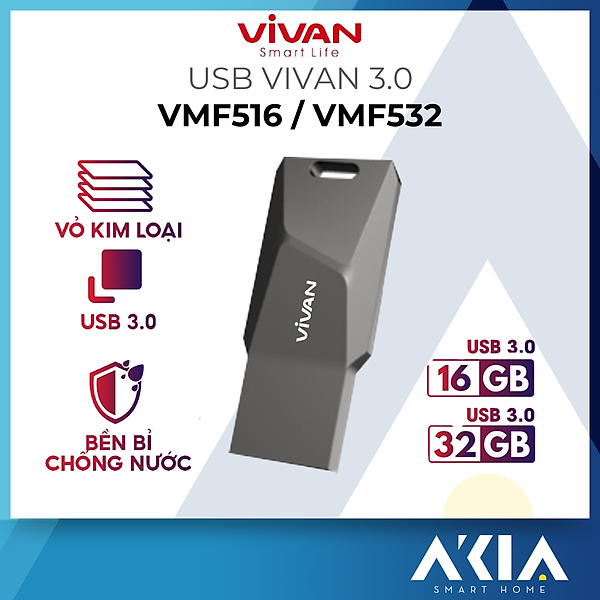 USB 16GB/32GB - Hàng Chính Hãng - VIVAN VF316/VF332