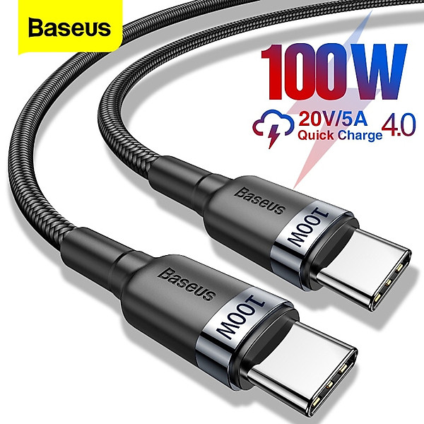Cáp Sạc Baseus 100W Type-C to Type-C - Hàng Chính Hãng