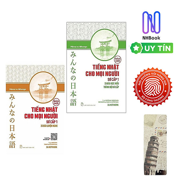 Combo Minna No Nihongo Tiếng Nhật Cho Mọi Người Sơ Cấp 1: 25 Bài Đọc Hiểu Trình Độ Sơ Cấp + 25 Bài Luyện Nghe