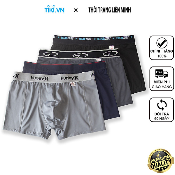 Combo 2 Quần lót nam boxer CITYMEN nhiều lưng vải thun lạnh co dãn 4 chiều sịp đùi nam cao cấp - Giao màu ngẫu nhiên