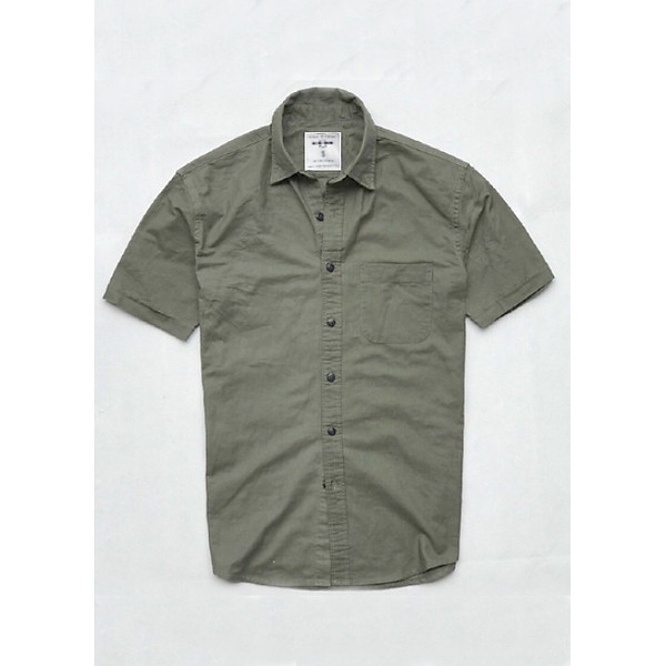 Áo sơ mi nam tay ngắn vải Oxford cao cấp phù hợp công sở trắng ND014