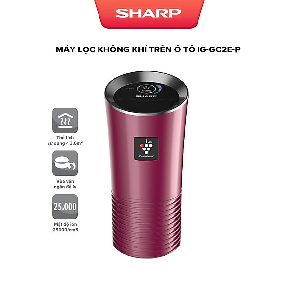 Máy Lọc Không Khí Cho Xe Hơi Sharp IG-GC2E-P Hàng chính hãng