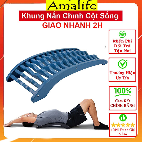 Khung Nắn Chỉnh Cột Sống, Khung Định Hình Cột Sống, Trị Thoát Vị Đĩa Đệm, Đau Lưng, Vai Gáy, Dụng Cụ Hỗ Trợ Tập Lưng - Chính Hãng Amalife - LƯỢN SÓNG