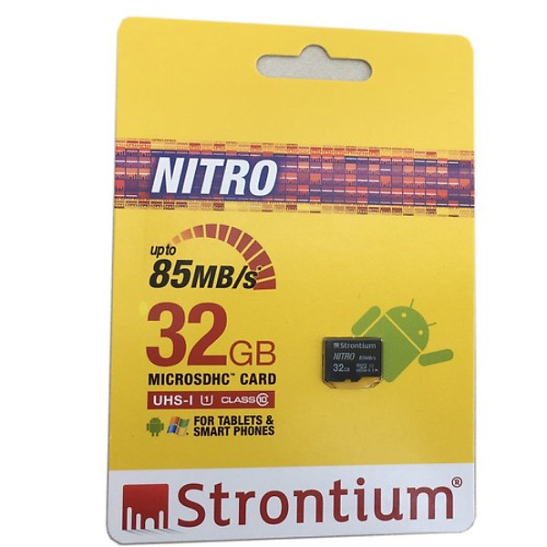 Thẻ Nhớ MicroSD 32Gb Strontium Class 10 Up to 85Mb/s