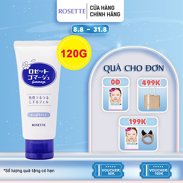 Gel Tẩy Tế Bào Chết, Tẩy Da Chết Rosette Gommage Peeling Gel 120G