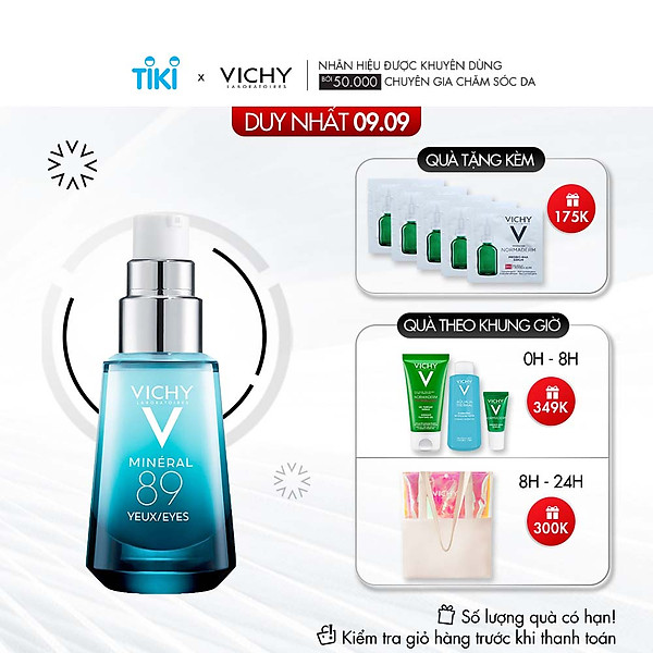 Vichy Minéral 89 Eyes – Kem Xoá Tan Bọng Mắt Cùng Với Nếp Nhăn 15Ml