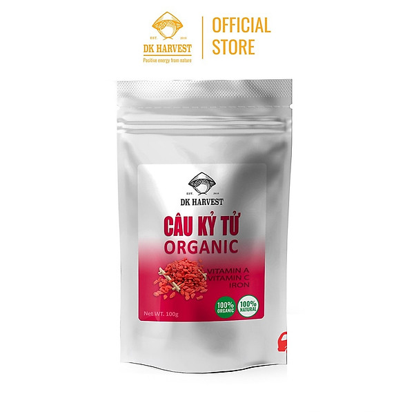 Câu Kỷ Tử Organic DK Harvest Loại Cao Cấp Nhập Khẩu - Khối Lượng 100g/200g - tác dụng tăng cường hệ miễn dịch