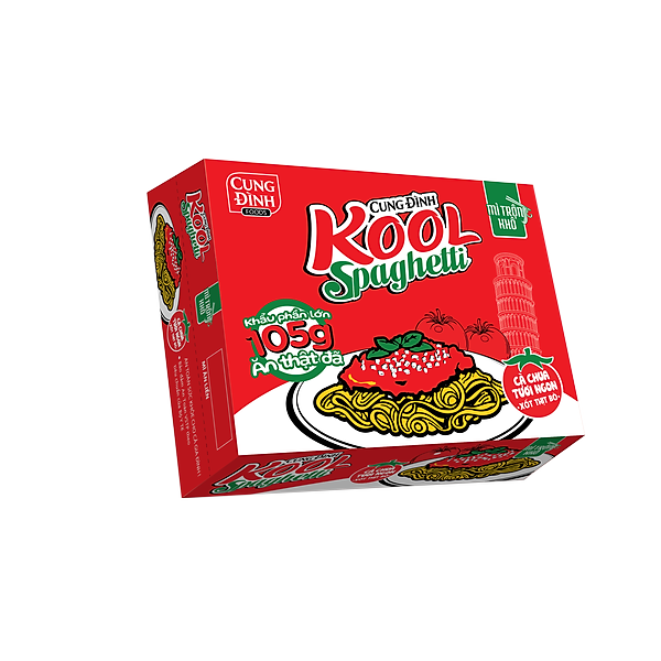 Thùng 30 Gói Mì Cung Đình Kool Spaghetti (105g X 30 Gói)