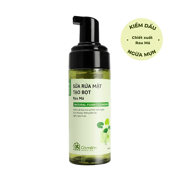 Sữa Rửa Mặt Tạo Bọt Mềm Mịn Làm Sạch Sâu Rau Má Cho Da Mụn Da Dầu Nhạy Cảm Cỏ Mềm 150ml