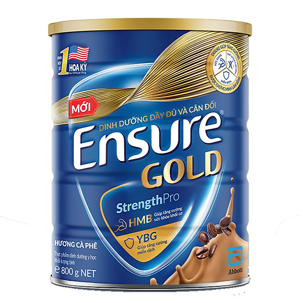 Thực phẩm dinh dưỡng y học Ensure Gold hương cà phê 800g/850g
