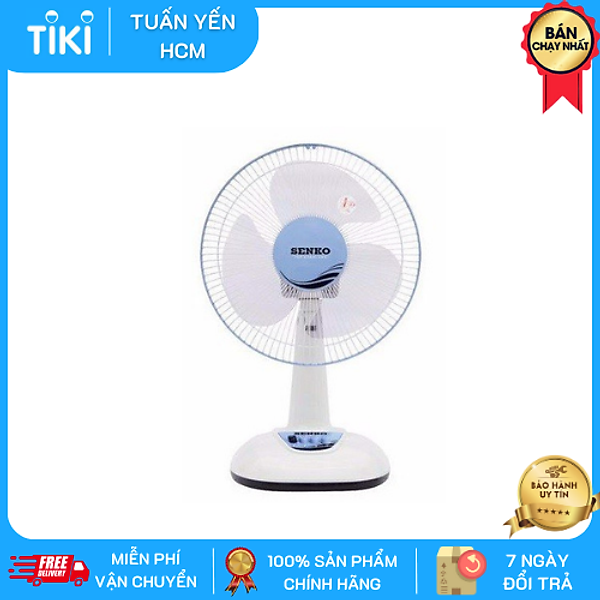 Quạt bàn Senko sang trọng cao cấp B1216 màu ngẫu nhiên - Hàng Chính Hãng