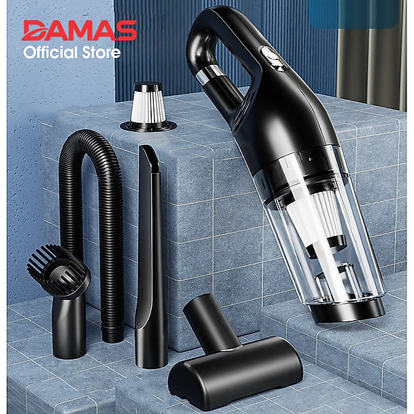 Máy Hút Bụi Cầm Tay Không Dây Sử Dụng Pin Sạc DAMAS DA113C - Hàng Chính Hãng