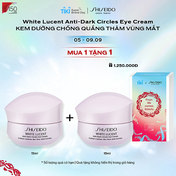 Kem Dưỡng Mắt Shiseido White Lucent Anti-Dark Circles Eye Cream 15Ml