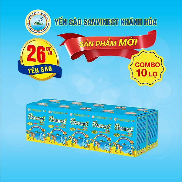 Nước Yến sào Khánh Hòa Sanest Kids đóng lọ 62ml - S161