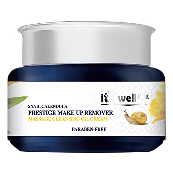 Kem Tẩy Trang Mát Xa Dưỡng Sáng Da It’S Well Plus Snail Calendula Prestige Make Up Remover Cleansing Oil Cream Cpoc 100Ml