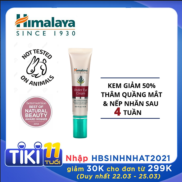 Kem Dưỡng Giảm Thâm Quầng Mắt Himalaya 15Ml