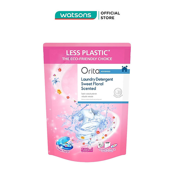 Nước Giặt Orita Hương Hoa Ngọt Ngào Laundry Detergent Sweet Floral 500ml