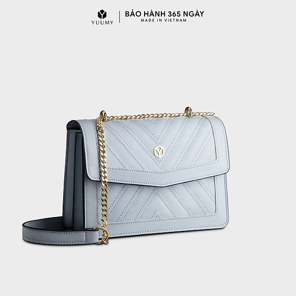 Túi đeo chéo da nữ nắp gập chần chỉ họa tiết Yuumy Seasand YN138