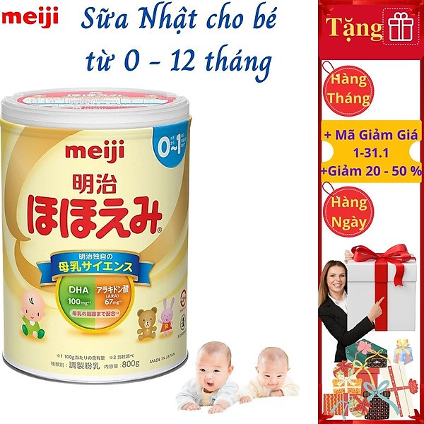 Sữa Nhật Meiji Cho Bé Tăng Cân Từ 0 Đến 1 Tuổi  – 1 Hộp