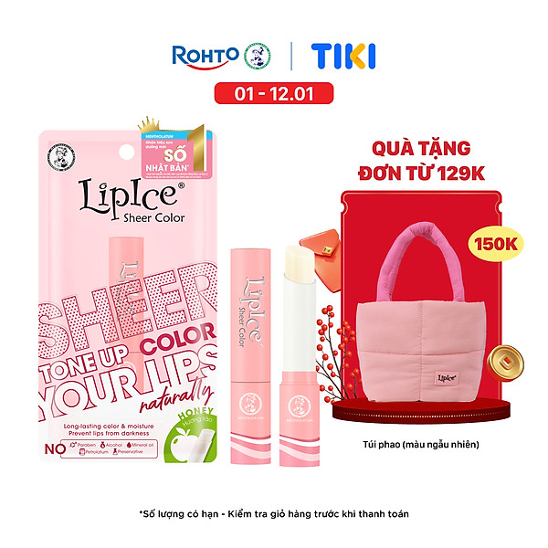 Son dưỡng môi hiệu chỉnh ửng hồng tự nhiên Lipice Sheer Color
