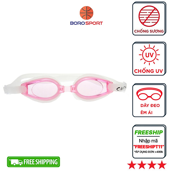 Kính bơi chống sương mờ, chống UV Cleacco, dây đeo được làm 100% silicone mềm mại, thoải mái, thiết kế không trơn trượt, độ co giãn và độ bền thách thức thời gian, dành cho vận động viên chuyên nghiệp hoặc người thích người đi bơi hằng ngày