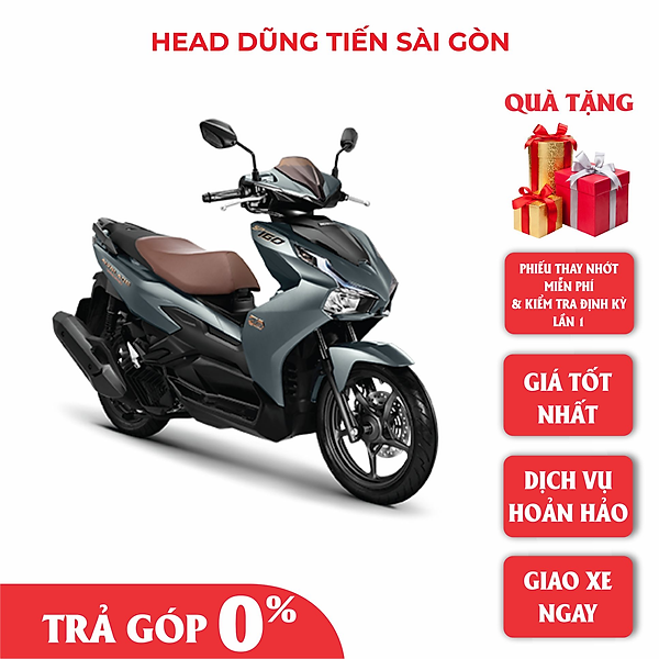 Xe Máy Honda Airblade 2023-160 Đặc Biệt – Xanh Xám Đen