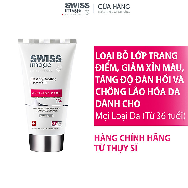 Gel Rửa Mặt Làm Sạch Ngăn Ngừa Nếp Nhăn Ngừa Lão Hoá Swiss Image 36+ Elasticity Boosting Face Wash 8Ml Tuổi 36+