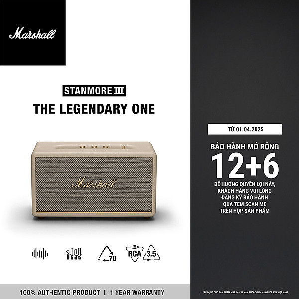 Loa Bluetooth Marshall Stanmore III - Hàng chính hãng