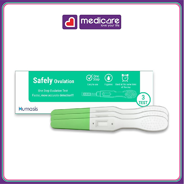 0133796 Humasis SafeOvulation Que Thử Rụng Trứng Hộp 3 test | Siêu Thị ...