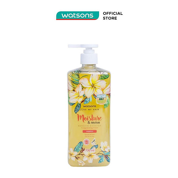 Dầu Gội Watsons Frangipani Egg Protein Shampoo 700ml